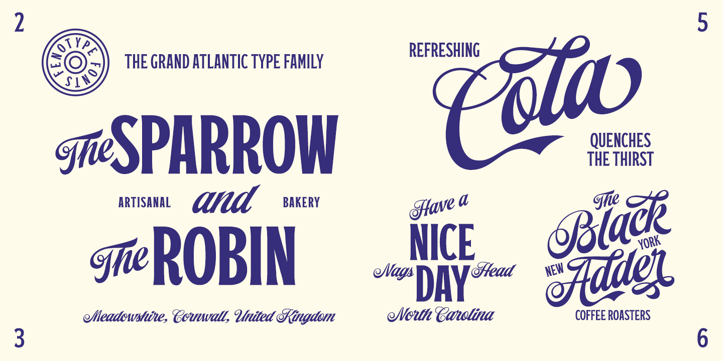 Grand Atlantic Serif Font preview